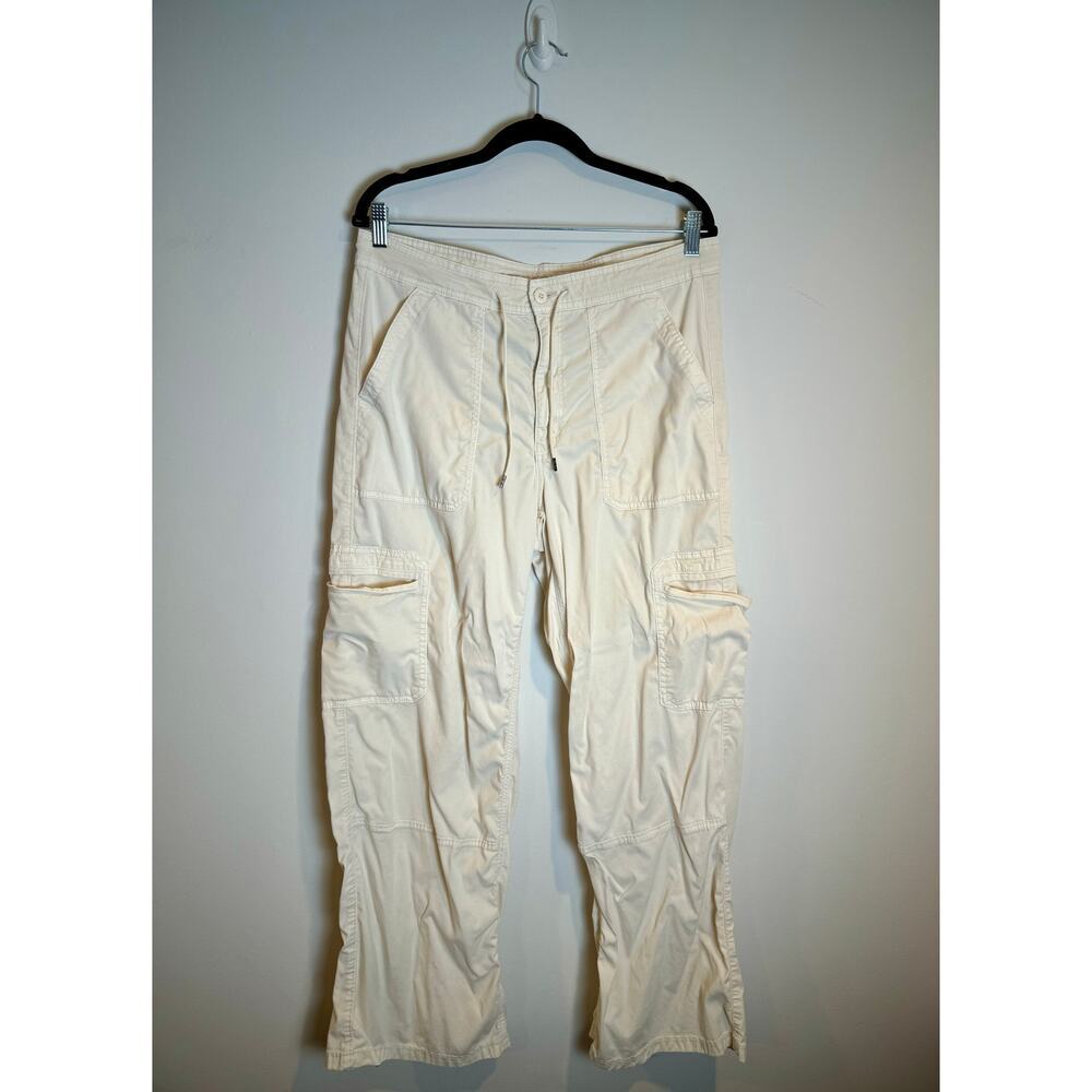 American Eagle Outfitters Cream Wide Leg Pants - Picture 2 of 7